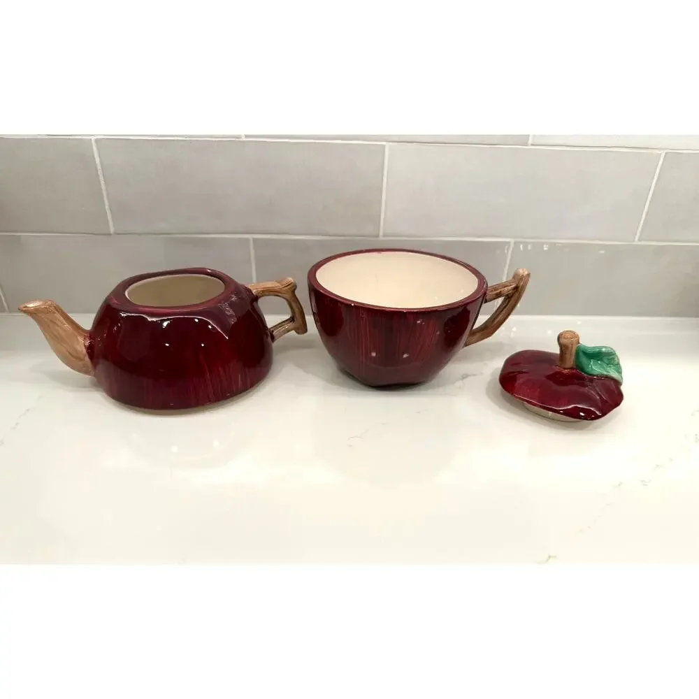 Vintage‎ Apple Tea for One Set - Peggy Jo Ackley Style